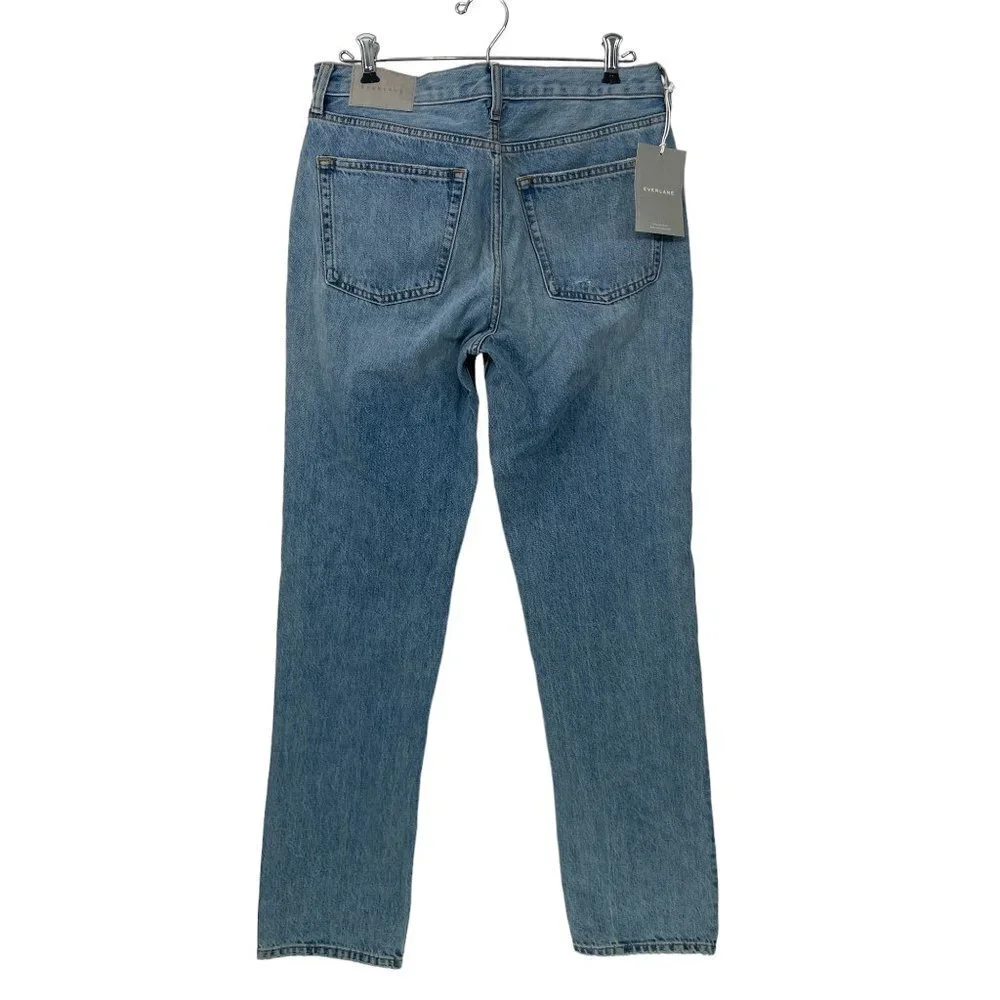 Everlane Broken In Blue The Everyone Vintage Jean Size E3 x 32 M 28/ W 26 NEW - Picture 5 of 11